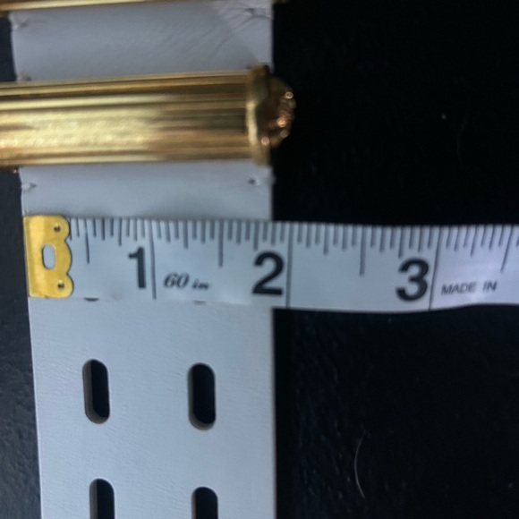 VERSACE Gold Square Buckle Leather Belt White Three Prong NWT Bag Size 85/34 - Picture 13 of 13